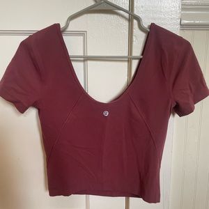 Lululemon Cropped Align Workout Top